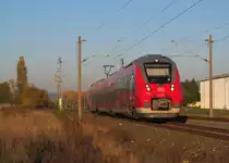 442 106 ist am 21. Oktober 2012 als Regionalbahn nach Bamberg bei K�ps unterwegs.