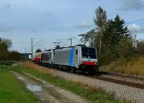186 286 + 186 28x mit einem KLV am 13.10.2012 unterwegs bei Osterm�nchen.