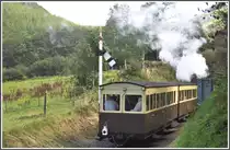 Vollbesetzter Zug an einem gew�hnlichen Dienstag im September von Aberytswyth nach Devils Bridge bei der Abfahrt in Aberffrwd. (04.09.2012)