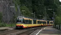  AVG 918 und 919 als DPE 91443 (Karlsruhe Hbf-Konstanz) Durchfahrt Triberg 25.8.12 