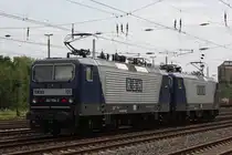 RBH 109 (143 936) und RBH 111 (143 911) am 28.6.12 als Lz in D�sseldorf-Rath.
