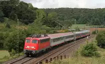 110 489-2 mit dem PF 13996(Perpignan-M�nchen Ost Pbf) bei Urspring 31.8.12