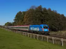 Am 31.10.12 war 1016 023  Kyoto-Express  bei Vogl mit dem EC 113 (Frankfurt/Main Hbf - Klagenfurt Hbf) unterwegs, der Zug hatte eine gute Stunde Versp�tung, da in Grafing Bahnhof ein Wagen ausgesetzt werden musste.