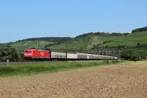 185 244-1 mit einem gemischten G�terzug in Himmelstadt am 24.07.2012