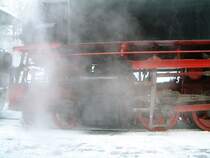 Triebwerk unter Dampf - 99 786 am 13.02.2005 in Oberwiesenthal