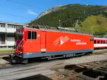 MGB - Ge 4/4  81 im Bahnhof von Andermatt am 20.09.2012
