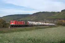 MEG 606 & 802 (143 864 & 156 002) am 18.10.12 bei Himmelstadt