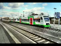 ELSTER SAALE BAHN in Gera Hbf.

Am 02.11.12 kamen das VT Doppel 303/318 als EB 37489 Weimar-Gera Hbf in Gera Hbf an.
(02.11.2012)