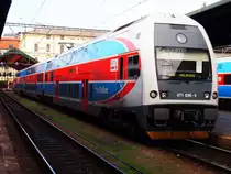 ČD 471 036-4 auf Bahnhof Praha-Masarykovo nach Milovice am 31. 10. 2012.