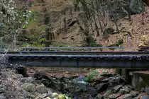 Eine einfche, aber relativ neue Stahlfachwerkbr�cke , �ber einen in die rote Wei�eritz einm�ndenden Bach.03.12.2012 12:56 Uhr aufgenommen