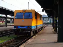 S�DC Gleismesszug MD-1 auf Bahnhof Praha-Masarykovo am 31. 10. 2012.