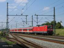 112 151 schiebt RB 11924 nach Aumhle;  Bchen, 04.07.2005
