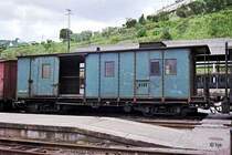 Gep�ckwagen 92-29 011-0 in R�gua (10. Mai 1988).