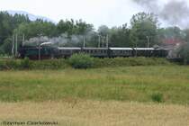 Okz32-2 mit Sonderzug in Chabowka am 29.07.2006