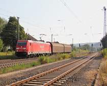 Mit MoBa-Gz kam 185 277-1 am 25.07.2012 in n�rdlicher Richtung durch Mecklar.