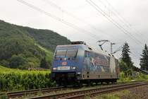Am 22/07/2011 fuhr die 101 070-1 Adler Mannheim als LZ durch Leutesdorf rheinaufw�rts K�ln.