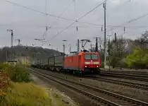 185 047 mit einem Ambrogio-KLV am 24.11.2012 bei der Durchfahrt in K�ln West.