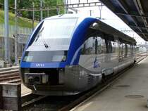 X 73751 Triebwagen der SNCF im SBB Bahnhof von La Chaux de Fonds am 01.08.2006