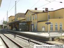 Empfangsgeb�ude vom Bahnhof Eberswalde.