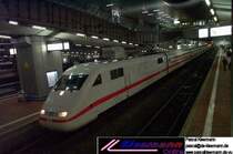 Abendlicher ICE 1 zur Weiterfahrt - wohin sonst - Hamburg-Altona am 07. 02. 2003 in KS-Wilhelmsh�he