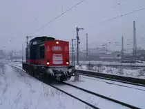 Am 09.12.12 fuhr ein Sonderzug von Nossen nach Zwickau/Sachs. Hier nach der Ankunft in Zwickau/Sachs. Zusehen die 202 264-8 beim umsetzen.