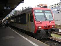 RBDe 560 102-6 ''Vico Morcote & Melide & Bissone'' anl�sslich des Film-Festivals in Locarno mit Leoparden geschm�ckt. Lugano, 3.8.06