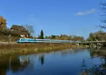 183 005 mit einem ALX am 09.11.2012 unterwegs bei Moosburg.