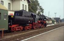 Sonderzugfahrt des VLV L�beck mit BR 52 8141-5 im Bahnhof Grevesm�hlen/Meckl.