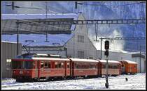 Be 4/4 516 in Landquart. (14.12.2012)