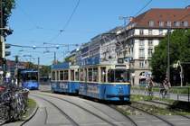 M�nchen-Tram Wagen 2412 am 19.08.12 am Sendlinger Tor