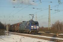 152 138 zog am 11.12.2012 einen G�terzug durch den ehem. Gbf. BO-Riemke nach S�den.