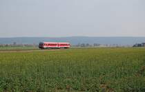  Unbekannter 628 als RB 14274 Braunschweig Hbf - Goslar, zwischen Vienenburg und Oker (14.04.2012)