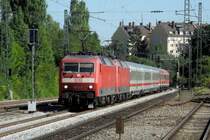 120 137 & 157 am 18.08.12 mit dem samst�glichen PbZ aus Stuttgart nach M�nchen am Heimeranplatz