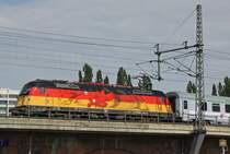 Der PKP Deutschland Taurus 5 370 005 am 3.8.12 an der Jannowitzbr�cke in Berlin.