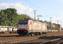 185 593-1 der CrossRail als Tfzf in K�ln West. Aufgenommen am 16.08.2012.
