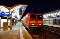 143 558 steht am 26.12.2012 mit einer RB nach Naumburg (Saale) in Saalfeld (Saale).