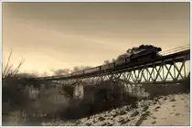 498.104 „Albatros“ mit dem Sonderzug Sp 11044 von Nov� Mesto nad V�hom (SK) nach Vesel� nad Moravou (CZ) am 29.12.2012 aufgenommen  kurz vor der Einfahrt in den Bahnhof Myjava.