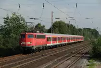 110 402-5 mit der RB 30528 (K�ln Hbf - Wesel) in D�sseldorf-Eller-S�d am 10.09.2012