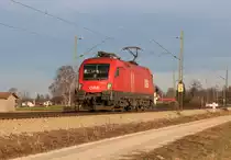 1116 013 fuhr als LZ nach Salzburg. Aufgenommen am 31. Dezember bei �bersee.