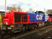 SBB - Am 843 090-2 abgestellt im Bahnhof Oensingen am 30.12.2012