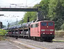 151 144-3 war am 13.09.2012 vor einen der  Mini-Z�ge  in Richtung Norden gespannt. Aufgenommen in Eichenberg.