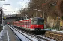 420 477-2 und 411-1 als S60 nach B�blingen in H�fingen 10.12.12