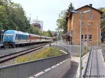 Als drei Jahre sp�ter der Alex durch Sulzbach-Rosenberg fuhr hatte sich das Umfeld total verwandelt. (Blick nach Westen am 5.9.12)
