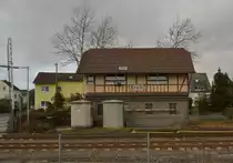 Stellwerk Kruft, es ist f�r den Bahn�bergang, die Signale und die Weichen zust�ndig. 1.1.2013