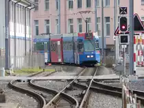RBS - Tram Be 4/10 86 nach Bern Fischerm�tteli unterwegs in G�mligen am 31.12.2012
