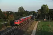 111 151-7 mit dem RE 10426 Dortmund Hbf - Aachen Hbf in M�nchengladbach-L�rrip
