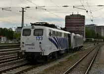 139 133 + 186 284 als Lz nach M�nchen Nord am 29.04.2012 bei der Durchfahrt in M�nchen Ost.