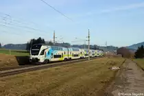 WESTbahn 9510 von Wien Westbahnhof nach Freilassing bei K�stendorf am 29.12.12