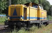 DBG/Bahnbaugruppe 212 306 am 9.8.12 als Lz in Ratingen-Lintorf.