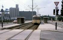 Bremen BSAG SL 3 (Bw 613) Werftstrasse / Goosestrasse am 23. Juni 1981.